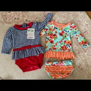 3-6m RuffleButts Bathing Suits Baby Girl